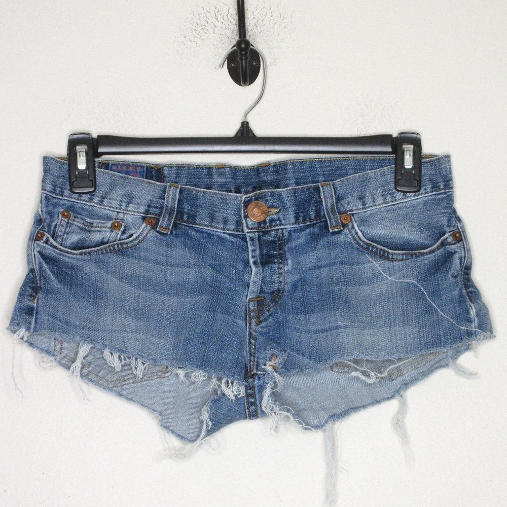 Lucky Brand Women's Lil Lady Cut Off Denim Daisy Duke Jeans Shorts SZ 12 B2-02